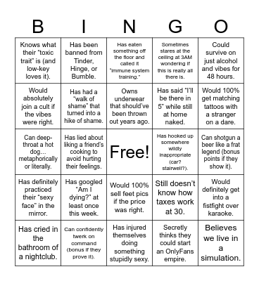 Find Someone who... Bingo Card