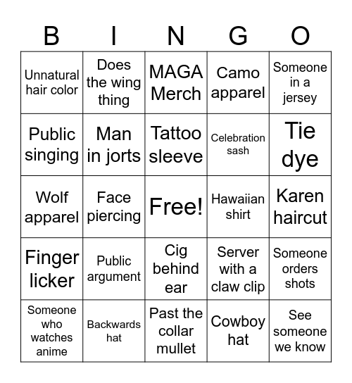 Goose2425 Bingo Card
