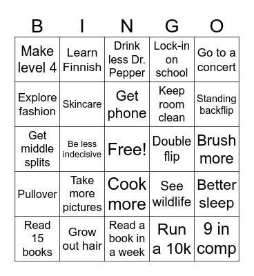 2025 BINGO Card