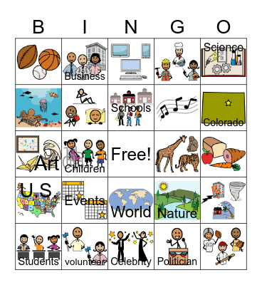 In The News Bingo Card