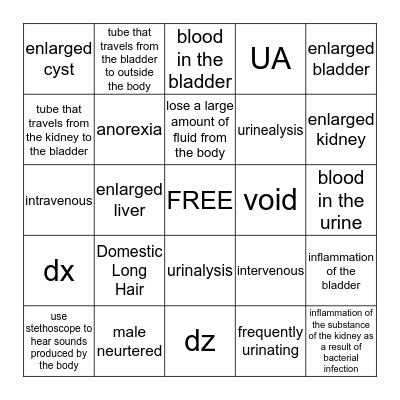 Null and Void Bingo Card