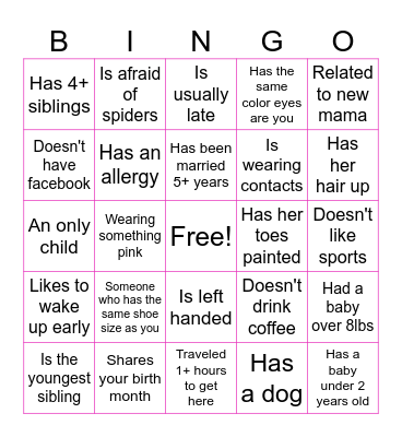 Kats Bingo Card