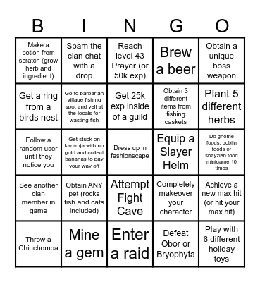 Sploofys troll card Bingo Card