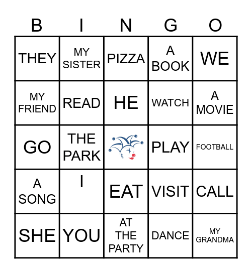 Sentences Bingo Card