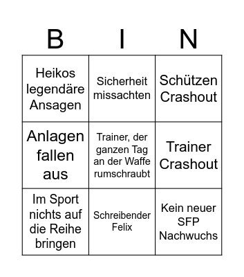 Sichtung 25 Bingo Card