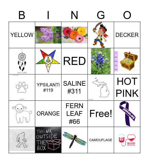 Decker-Brock Bingo Card