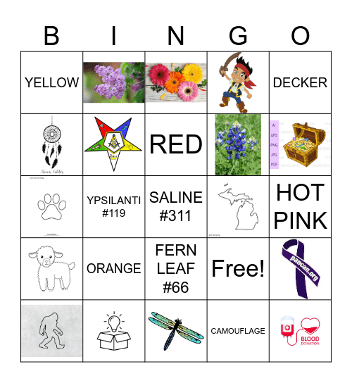 Decker-Brock Bingo Card