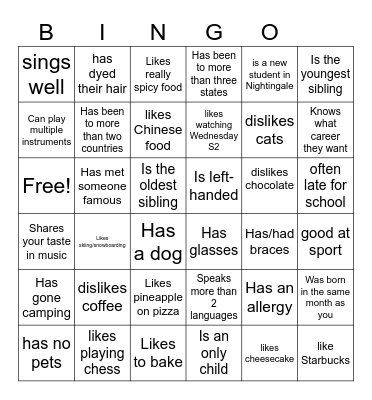 Icebreaker Bingo: Find Someone Who Bingo Card