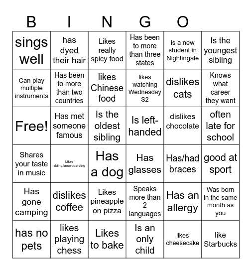 Icebreaker Bingo: Find Someone Who Bingo Card