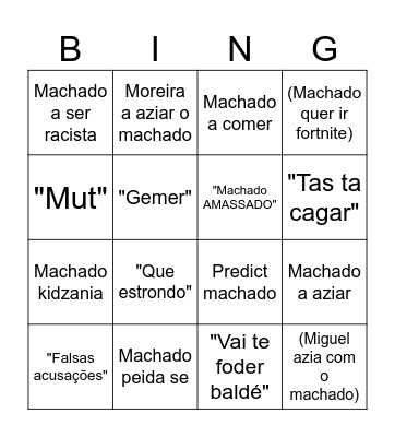 AUTISTAS Bingo Card