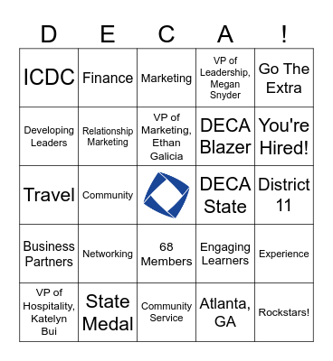 Going The Extra at DECA State! Bingo Card