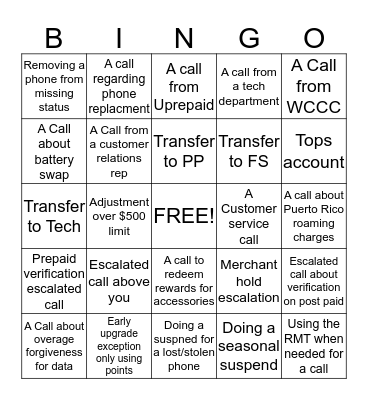 May Fun Bingo Card