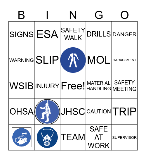 PMA SAFETY BINGO Card