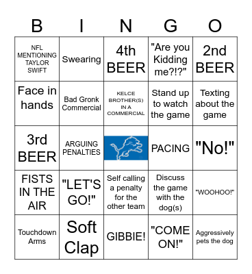 Football Bingo Card