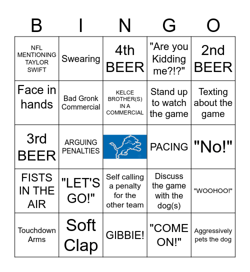 Football Bingo Card