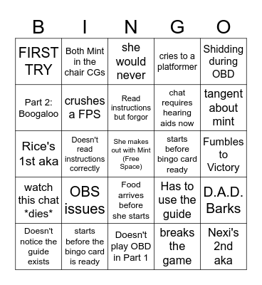 Dokijam Bingoki Bingo Card