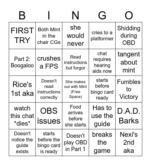 Dokijam Bingoki Bingo Card
