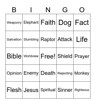 Counter Culture Bingo Card