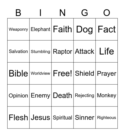 Counter Culture Bingo Card