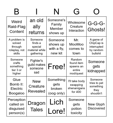 Alterra September 2025 Bingo Card