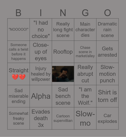 🐺🐺🐺🐺 Bingo Card
