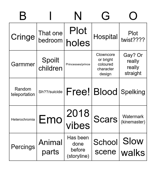 Bae bingo Card