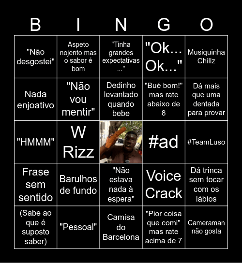 Bingo do Deveats Bingo Card
