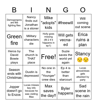 ST SEASON 5!! Bingo Card