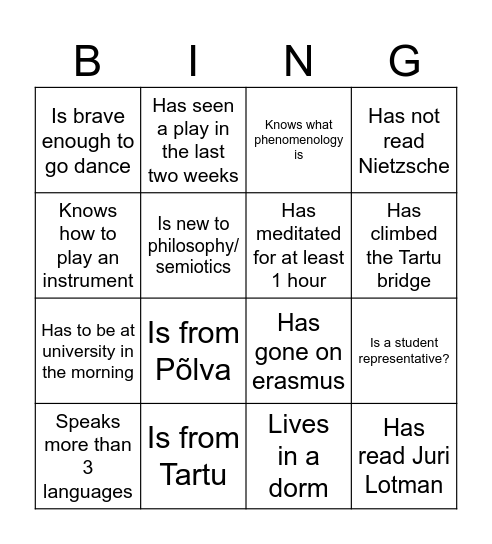 FILSEM SÜGISPIDU / AUTUMN PARTY Bingo Card