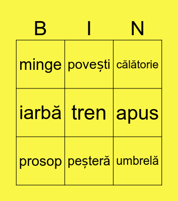 Vacanță Bingo Card