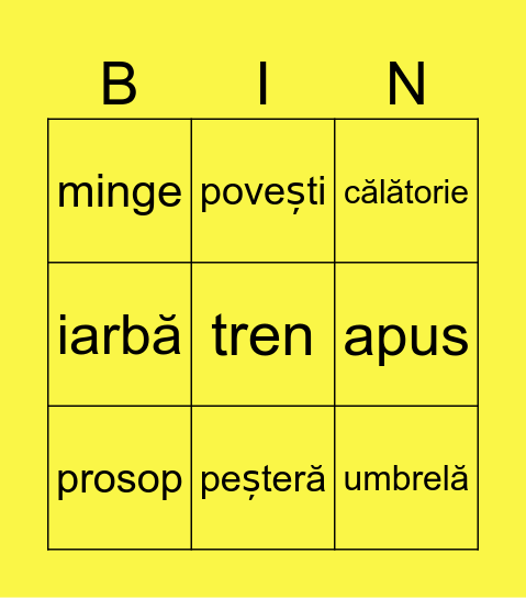 Vacanță Bingo Card