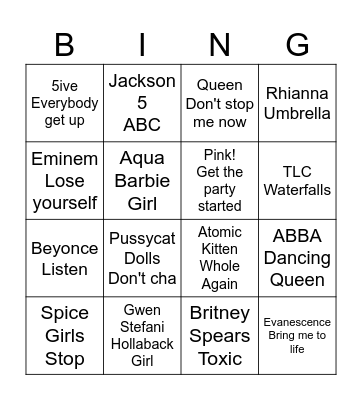BEXS HEN PARTY Bingo Card