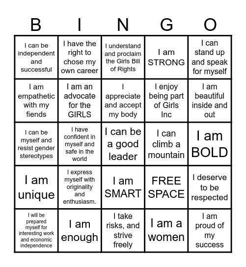 SMART-STRONG-BOLD/BILLS OF RIGHTS Bingo Card