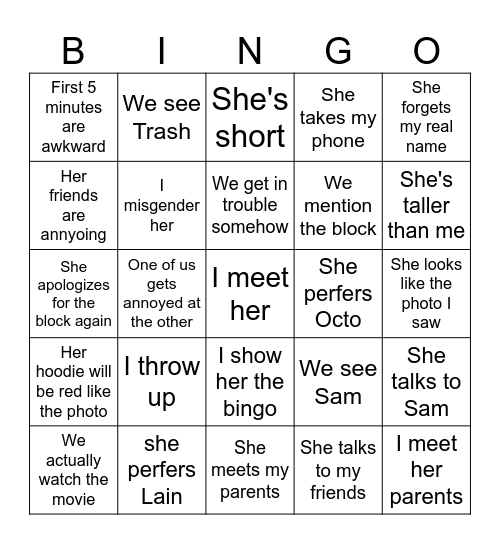 Meeting Octo :0 Bingo Card