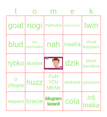 to masz bingo Card