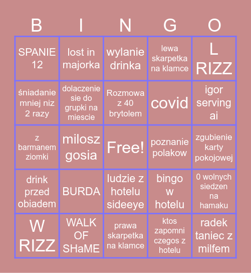 MAJORKA BINGO Card