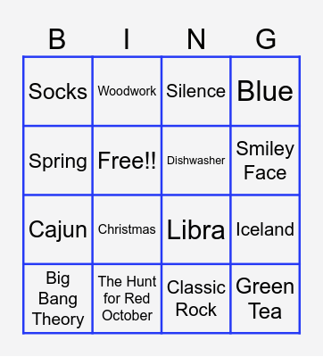 Bingo with Jon Bingo Card