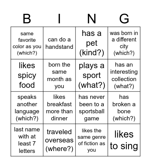 May Apple Bingo Card