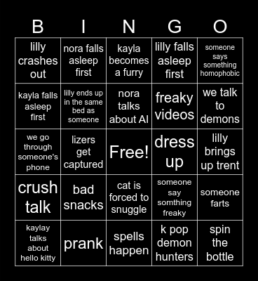 birthday bingo!!! Bingo Card