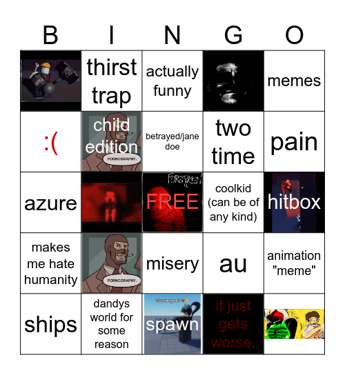FORSAKENTOK/FORSAKENGRAM BINGO Card