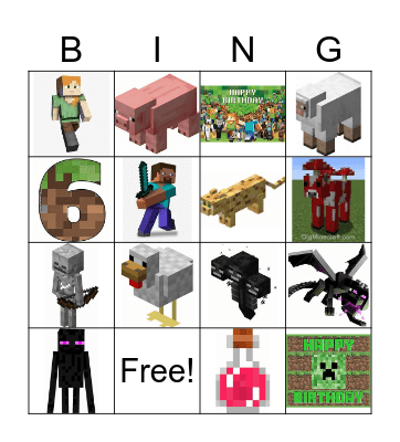 Pepíčkovo narozeninové BINGO Card