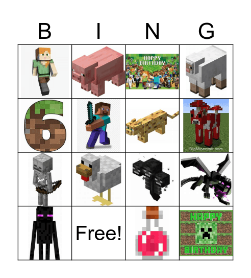 Pepíčkovo narozeninové BINGO Card