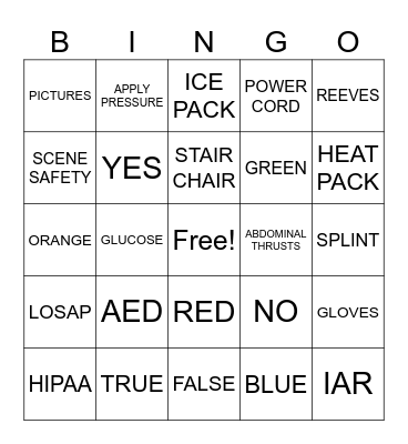 CARD TWO Bingo Card