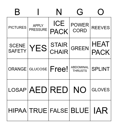 CARD TWO Bingo Card