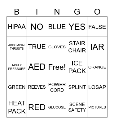 CARD TWO Bingo Card
