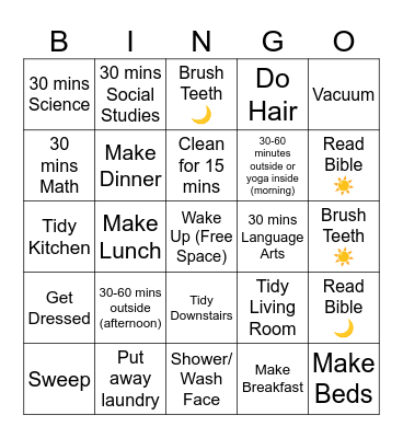 Daily Bingo Card