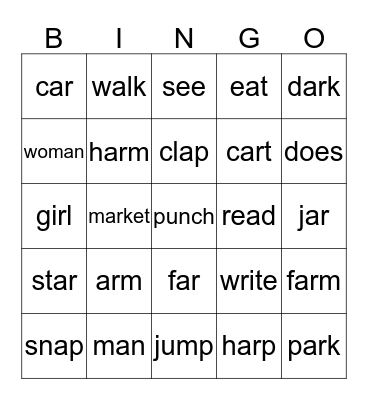 BINGO Card