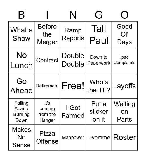 United Bingo Card