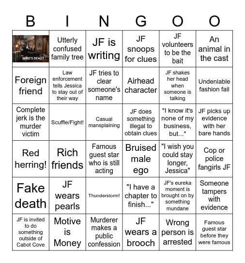 MURDER SHE BINGO-ED Bingo Card