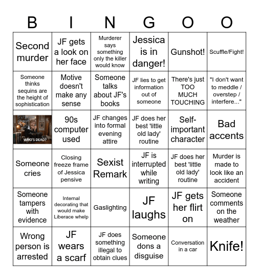 MURDER SHE BINGO-ED Bingo Card